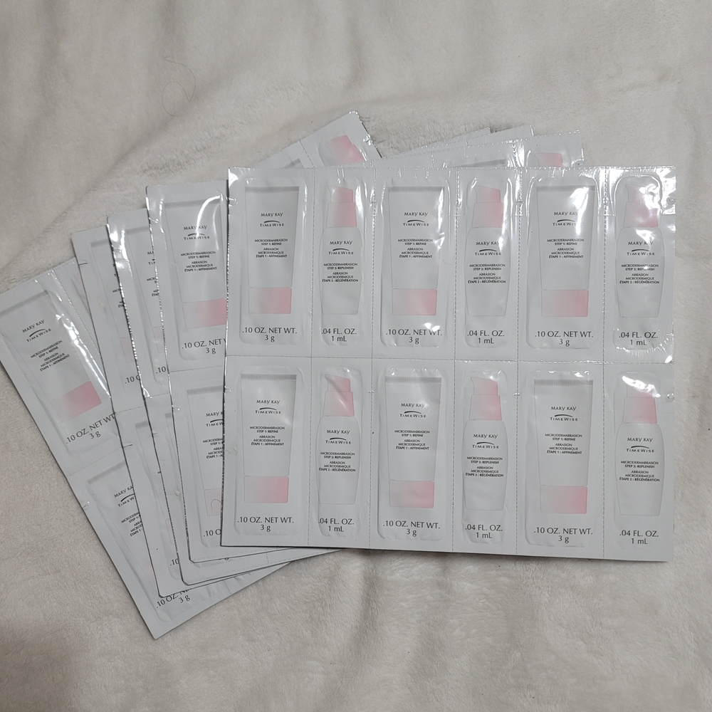 Mary Kay Timewise‎ Sample Sheet Step 1 & 2 Microdermabrasion Refine Replenish 29